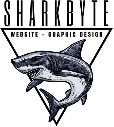 Sharkbyte website and graphic design